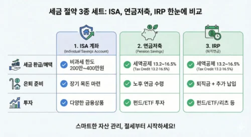 ISA 연금저축 IRP 절세 전략 비교 인포그래픽 2026