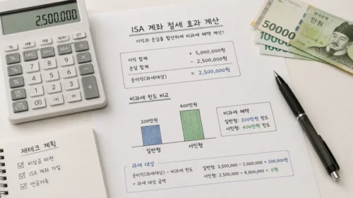 ISA 비과세 혜택 계산
