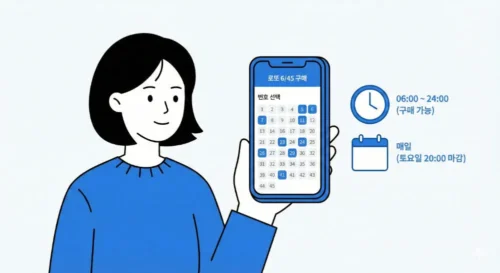 모바일 로또 구매 방법 스마트폰으로 동행복권 공식 사이트 접속 화면 안내