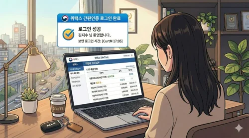 위택스에서 지방세를 조회하고 납부하는 모습