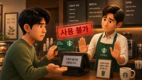 스타벅스 선불카드 환불 거절 안 되는 경우 상황