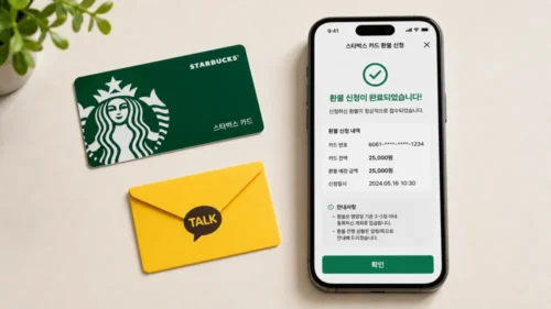 스타벅스 기프티콘 카카오톡 환불 방법 안내