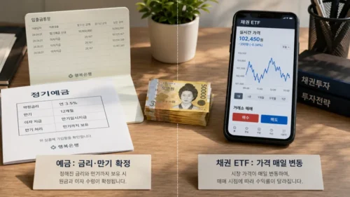 채권 ETF 예금 구조 차이