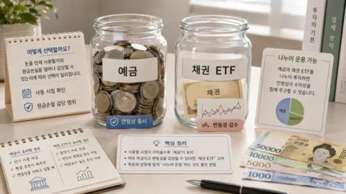 예금 채권 ETF 선택 기준