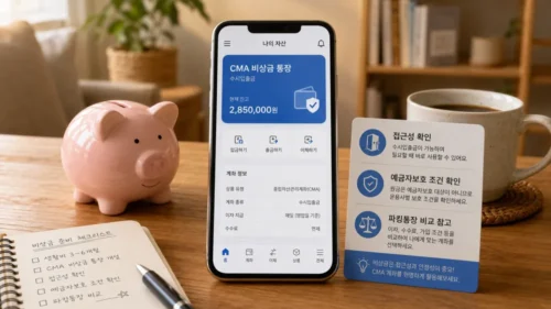 CMA 비상금 통장 활용