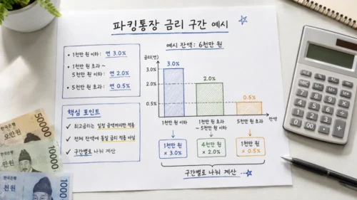 파킹통장 구간별 금리