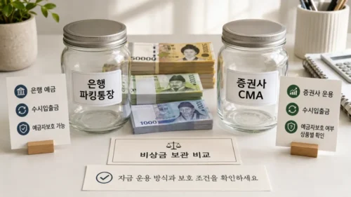파킹통장 CMA 차이