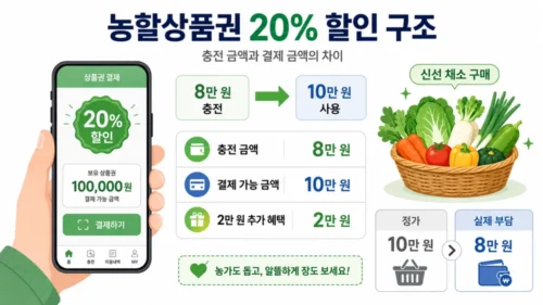 농할상품권 할인 계산 예시